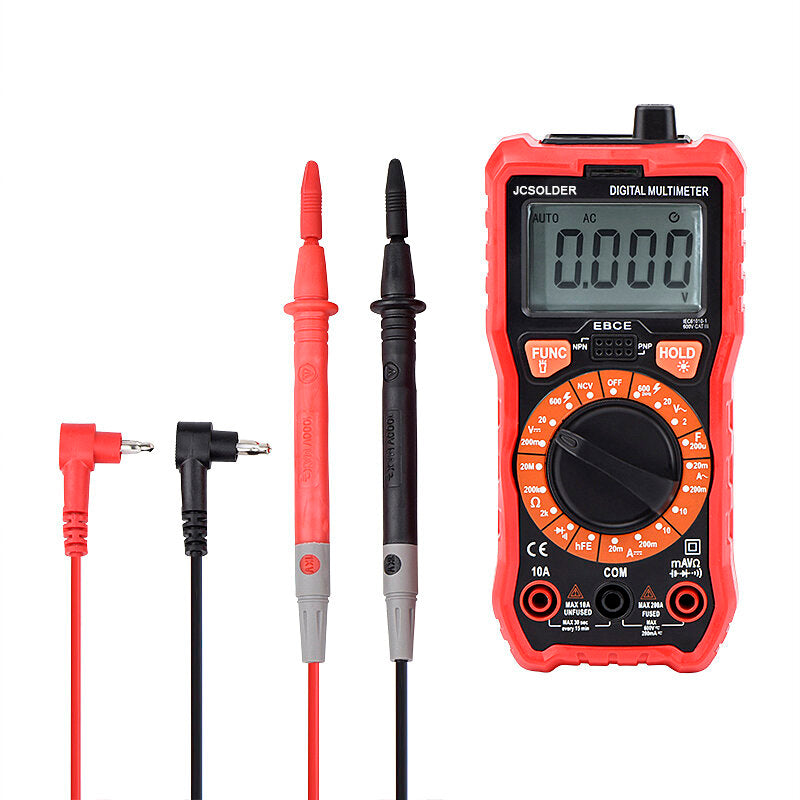 JCD 80W Soldering Iron Kit – Adjustable Temperature, Digital Multimeter, Auto Ranging LCD, Rework Tools