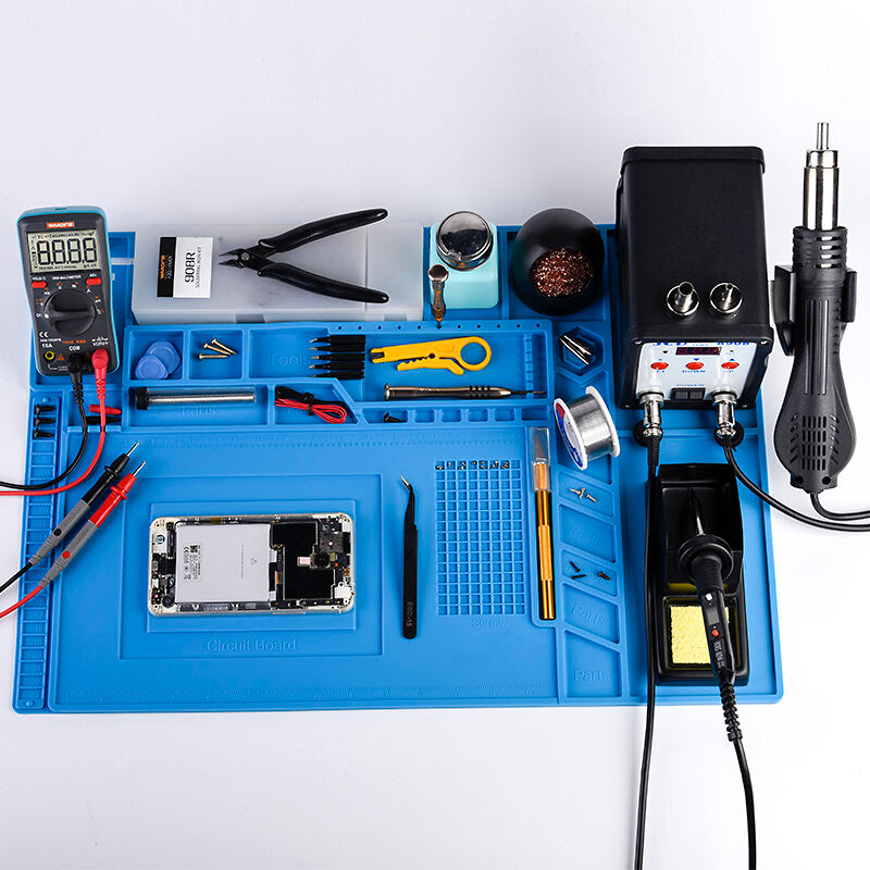 High-Temperature Resistant Silicone Soldering Mat with Heat Insulation and Magnetic Features