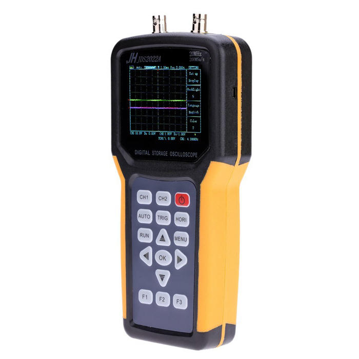 JDS2022A Handheld Digital Oscilloscope – 20MHz, 200MSa/s, Double-channel