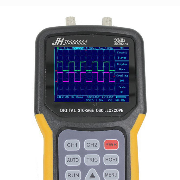 JDS2022A Handheld Digital Oscilloscope – 20MHz, 200MSa/s, Double-channel