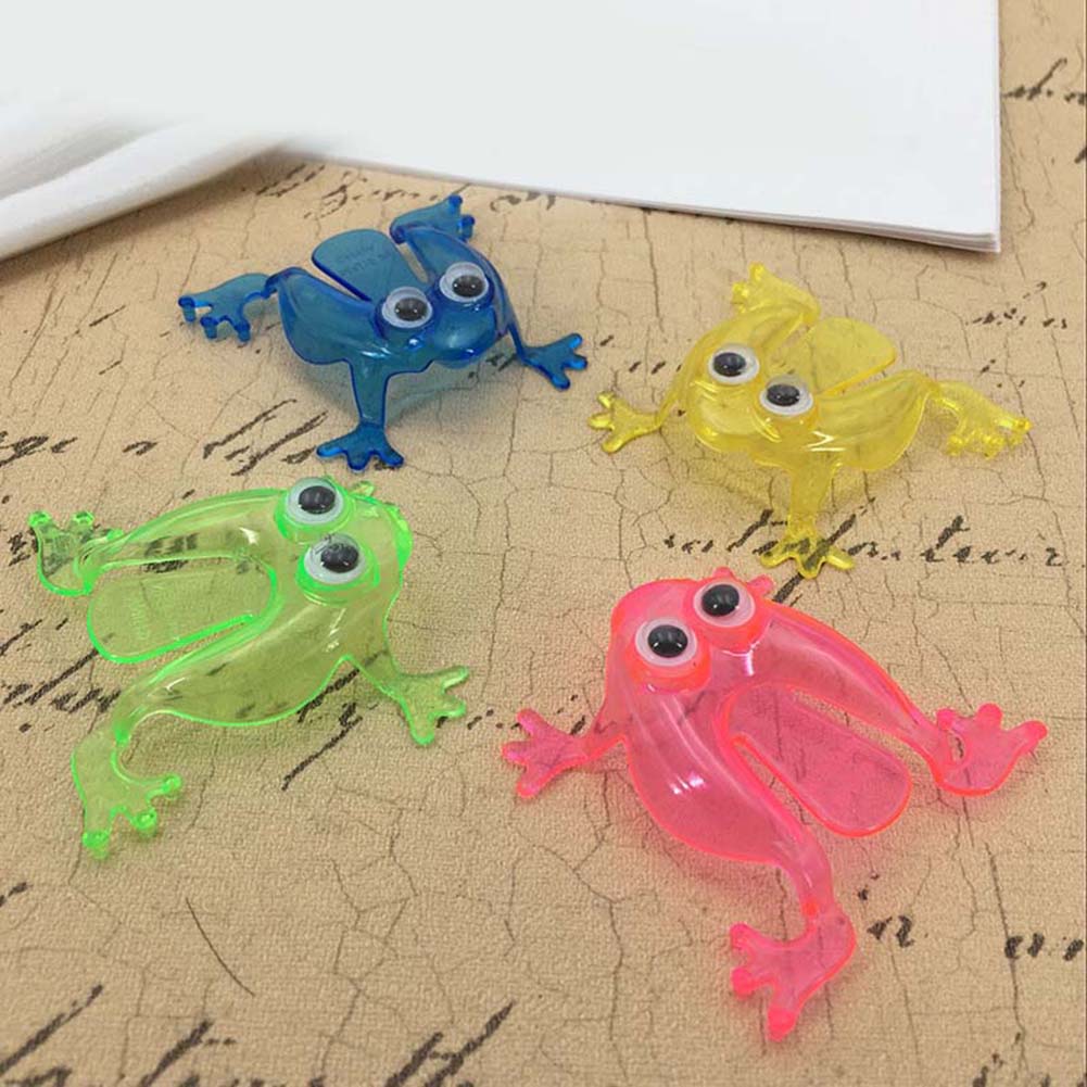 Press and Jump Frog Toy Set – Interactive Finger-Pushing Fun (10 pcs)