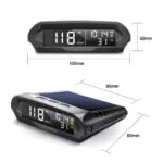 Wireless Solar-Powered GPS Speedometer with LCD Screen for Cars