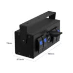 Universal 4-Gang Rocker Switch Box with USB Charger – Ideal for RVs, Vehicles, Trucks