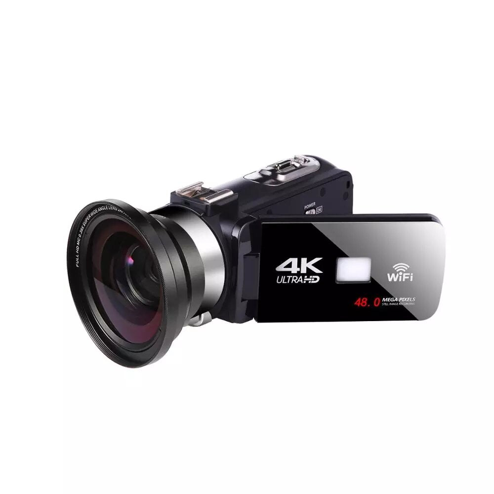 Komery 4K Digital Vlogging Camera with Wifi Control, Night Shot, Microphone, Wide Angle Lens – Perfect for Live Video & YouTubers