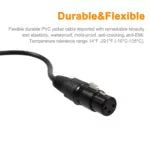 10-Pack XLR DMX512 Signal Cables – Ideal for Microphone Sound Transmission