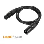 10-Pack XLR DMX512 Signal Cables – Ideal for Microphone Sound Transmission