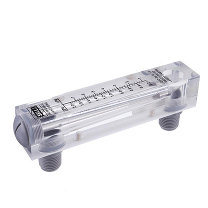 Rotameter LZM-15 Inline Flow Meter, Suitable for Water Liquid, 0.2-2.0 GPM