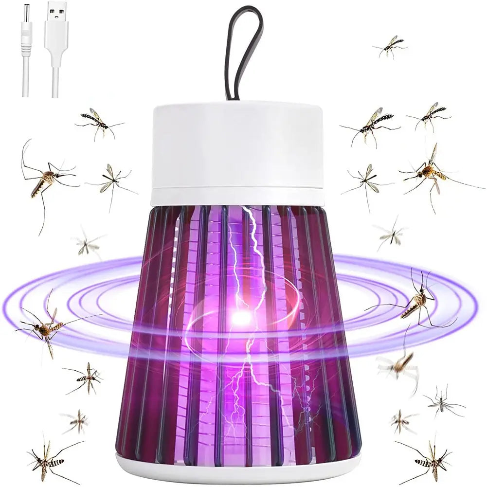 Lampe Anti-Moustiques à Choc Électrique, USB, Piège à Mouches, Zared, Tueur d'Insectes, Répulsif, Chambre à Coucher, Extérieur, 2023