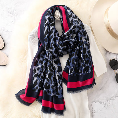 Stylish Leopard Print Long Scarf for Women – Versatile Accessory for Fashion Forward Females