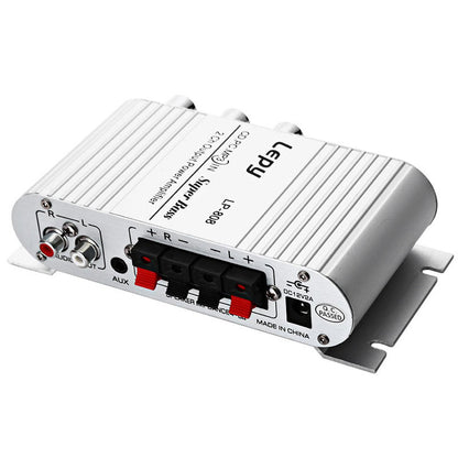 Portable 12V Lepy LP-808 Mini HiFi Amplifier for Home, Car, Phone