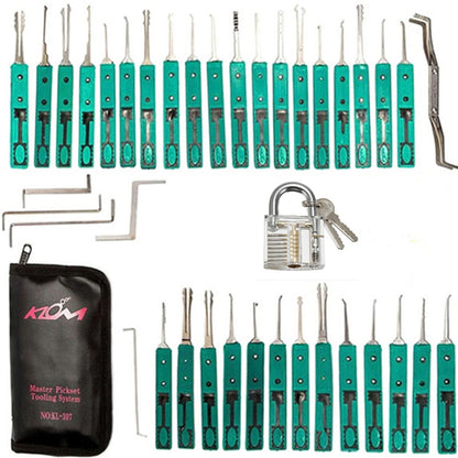 Locksmith Training Kit: Practice Set with Hooks and Padlock