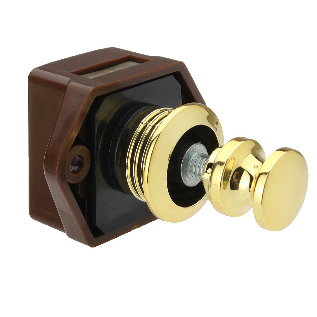 Chic Cabinet Latch with Push Button, Ideal for RVs and Boats