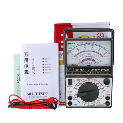 MF-47 Analog Multi Meters: Comprehensive Testing for Battery, Voltage, Current, and Resistance