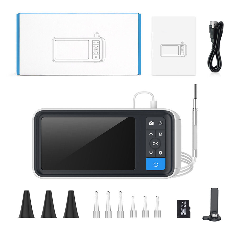 MS450 HD Otoscope Borescope with 1080p 3.9MM Lens and 4.5 Inch LCD