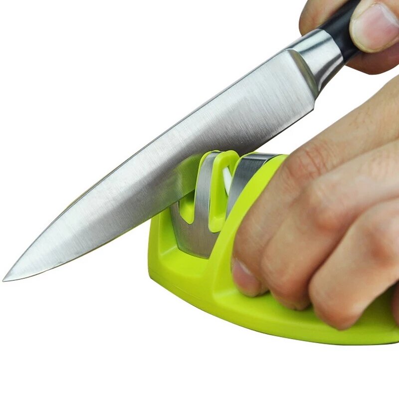 MYVIT Diamond Ceramic Whetstone: 2-Stage Kitchen Knife Sharpener