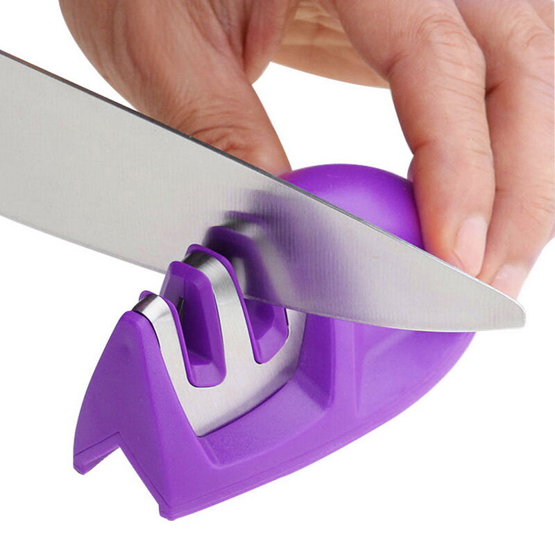 MYVIT Diamond Ceramic Whetstone: 2-Stage Kitchen Knife Sharpener