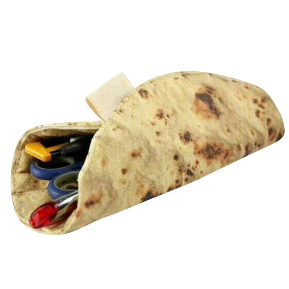 Tortilla Wrap Design Makeup Pouch