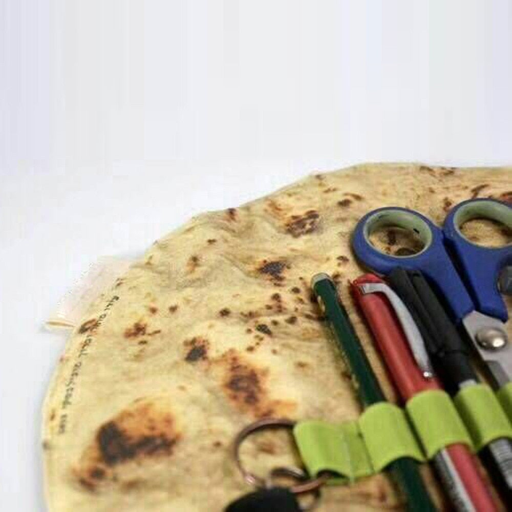 Tortilla Wrap Design Makeup Pouch