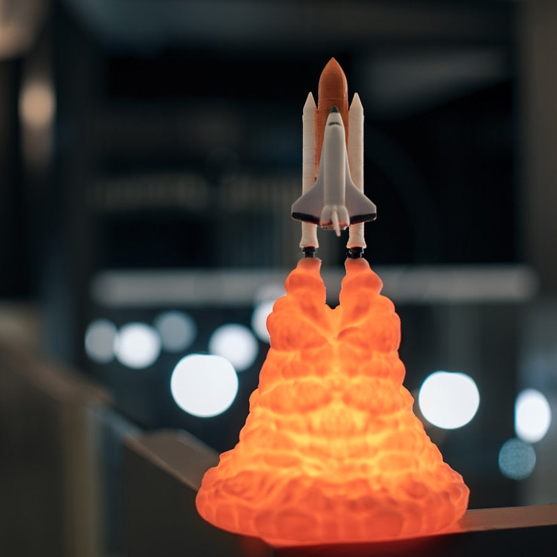 Shuttle Launch Themed Modern Table Lamps