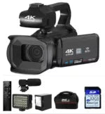 RX200 Camcorder: 4K Ultra HD, 64MP, WiFi Control, Ideal for YouTube Streaming