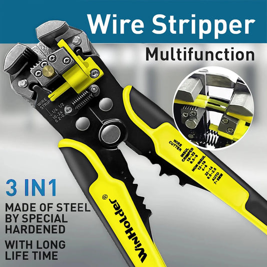 Professionnel Électricien Fil Outil Câble Fil Stripper Cutter Sertisseur Automatique Sertissage Pince À Décaper