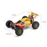 High-Speed WLtoys 1/14 Off-Road Racing Car, 4WD, 75km/h, 2.4GHz Control, Metal Chassis