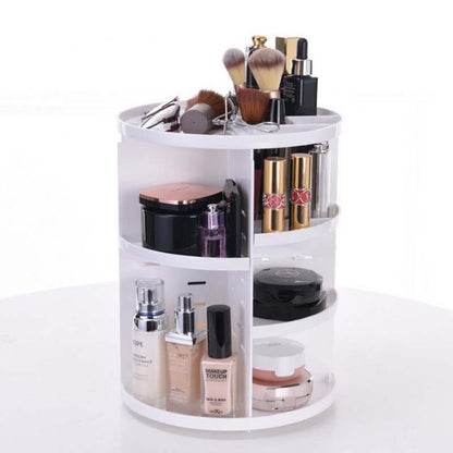 360 Degree Rotating Cosmetic Storage Organizer for Makeup and Beauty Products