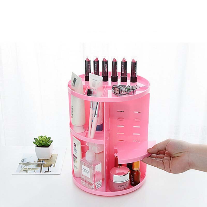 360 Degree Rotating Cosmetic Storage Organizer for Makeup and Beauty Products