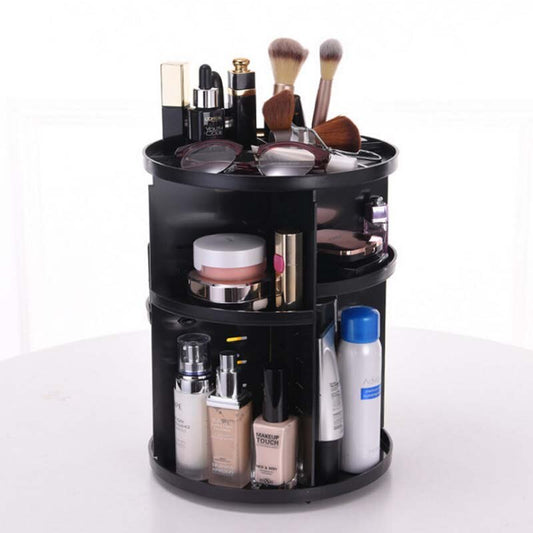 360 Degree Rotating Cosmetic Storage Organizer for Makeup and Beauty Products