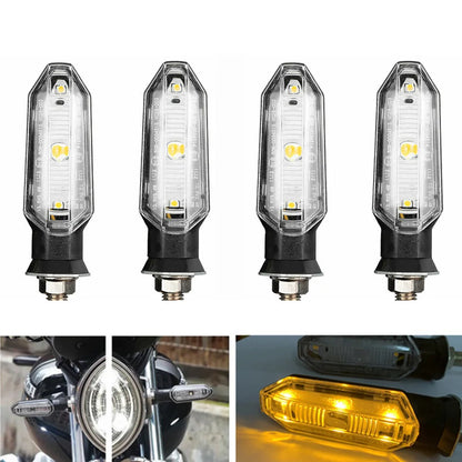 Motorcycle Turn Signals Lights Flasher Led Arrow Indicator Blinker Lamp Directional Accessories for Kawasaki Honda Suzuki Yamaha