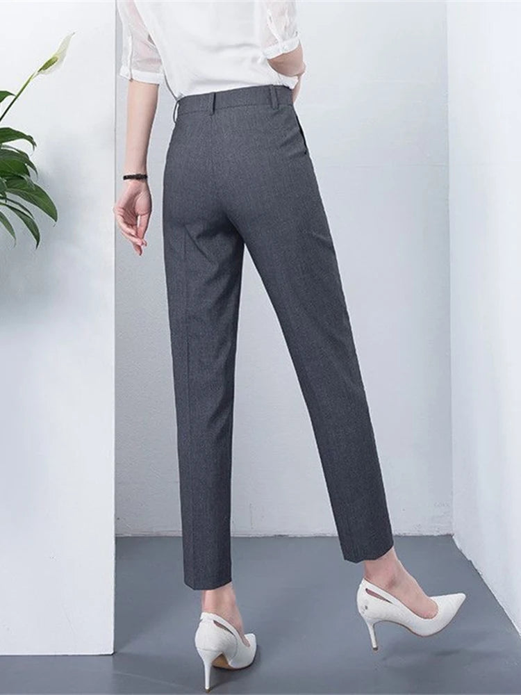 New Women's Casual OL Office Pencil Pants Cute 16 Color Slim Formal Pantalones Fashion Ankle-length Trousers Leggings Spodnie