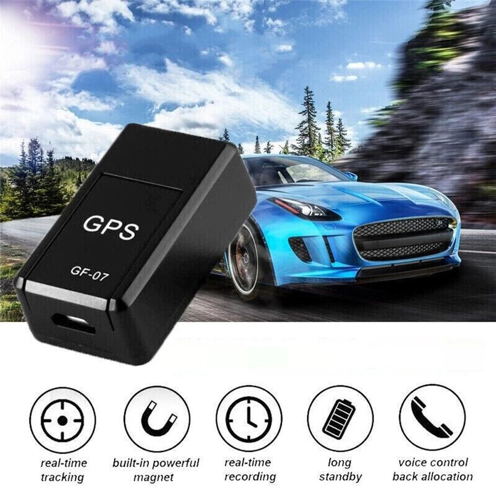 Mini GF-07 GPS Car Tracker Real Time Tracking Anti-Theft Anti-lost Key Pet Locator Strong Magnetic Mount SIM Message Positioner