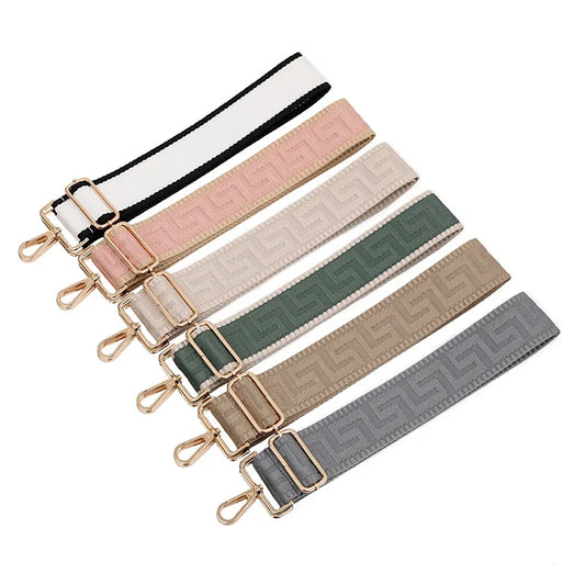 New Solid Color Widen Bag Shoulder Strap Accessories Single Shoulder Oblique Span Adjustable Replacement Long Shoulder Strap