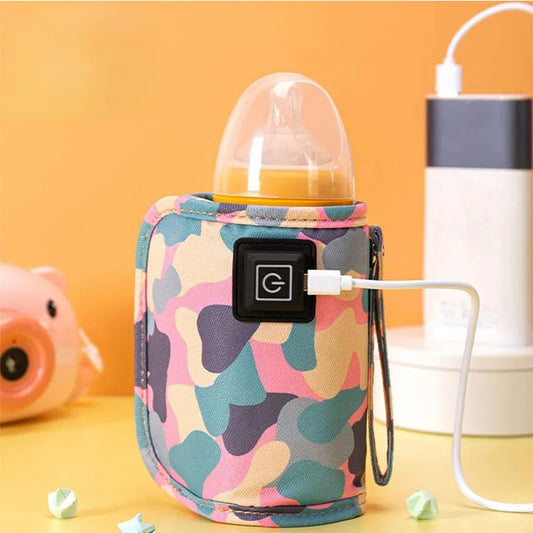 USB Milk Water Warmer Travel Stroller Insulated Bag Baby Nursing Bottle Heater Supplies for Outdoor botella de agua para niños