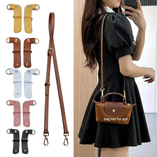 New 3Pcs/Set Bag Strap For Longchamp Mini Bag Free Punching Modification Transformation Accessories for Mini Bag Shoulder Strap