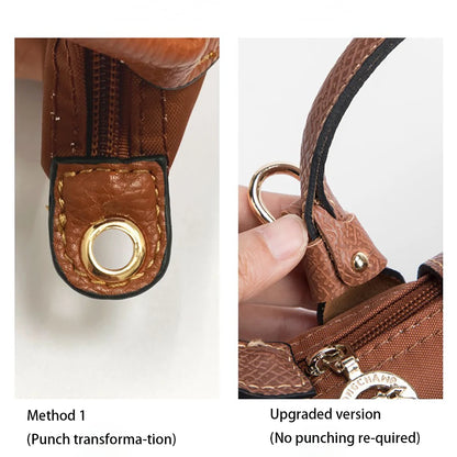 Bag Strap For Longchamp Mini Bag Free Punching Modification Transformation Accessories Set for Mini Bag Shoulder Crossbody Strap