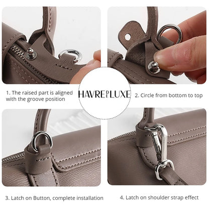 HAVREDELUXE Bag Strap For Longchamp Mini Bag Shoulder Strap Bag Free Punching Modification Bag Strap Accessories