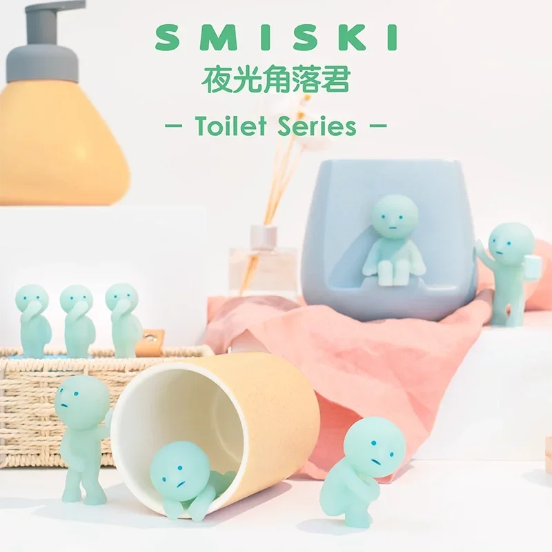 Sonny Angel Smiski Toilet Series Blind Box Toys Noctilucent Cute Doll Surprise Box Mini Figure Model Collection Ornaments Gifts