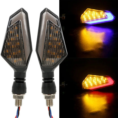 2PCS Turn Signals Motorcycle LED Lights DRL Daytime Running Lights Energy Saving Easy Installation Motorcycle Parts