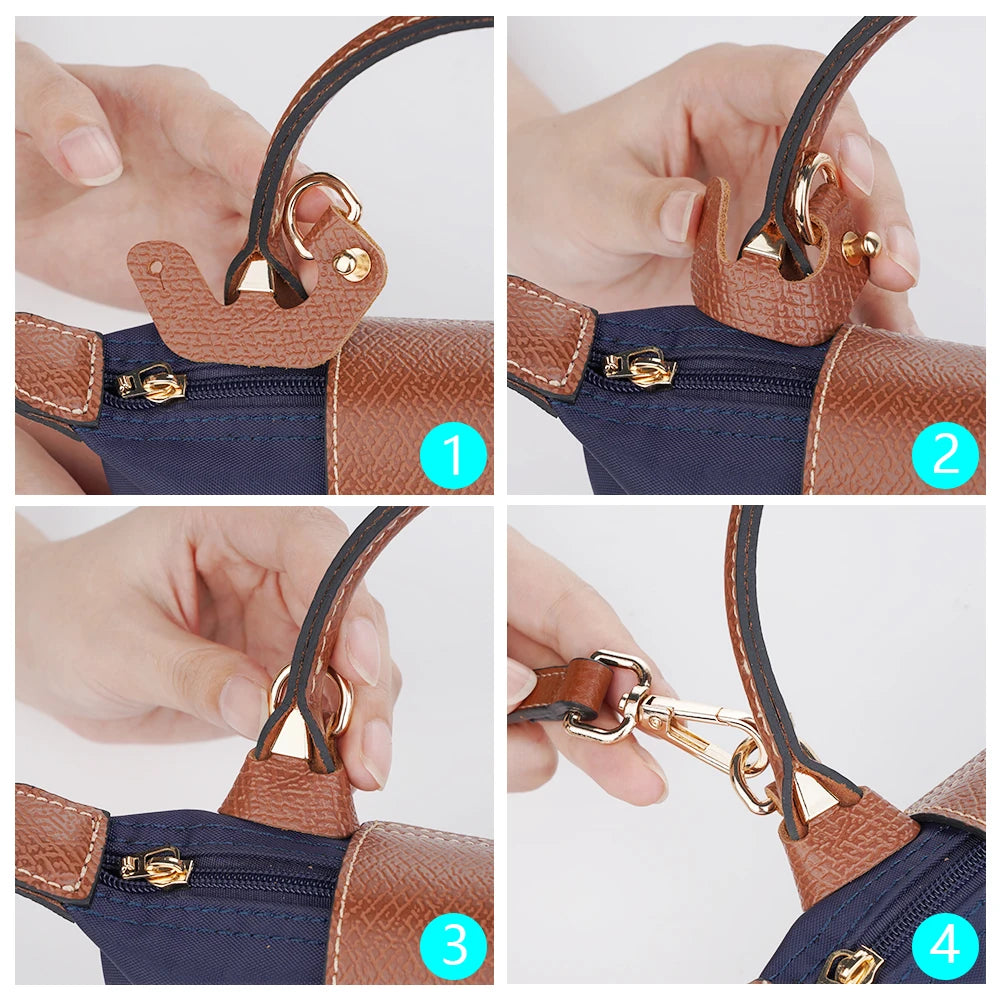 NEW Bag Strap For Longchamp Small Short Handle Bag Punch-free Modification Strap Crossbody Shoulder Strap