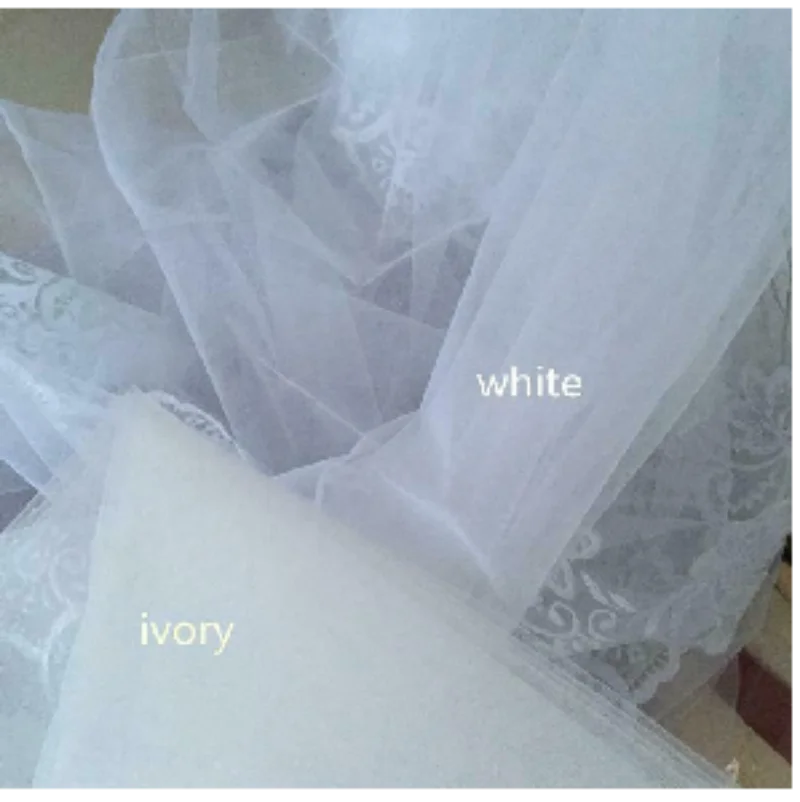 Elegant single layer bridal veil long soft wedding veil bridal veil wedding accessories white bridal veil shawl