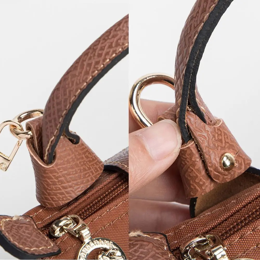 Mini Bag Straps Punch-free Leather Shoulder Strap Crossbody Conversion Hang Buckle Bag Transformation Accessories for Longchamp