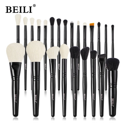 BEILI Makeup Brushes Set 3-24pcs Professional Foundation Big Powder Eyeshadow Contour Brush Synthetic Hair Make Up Tools