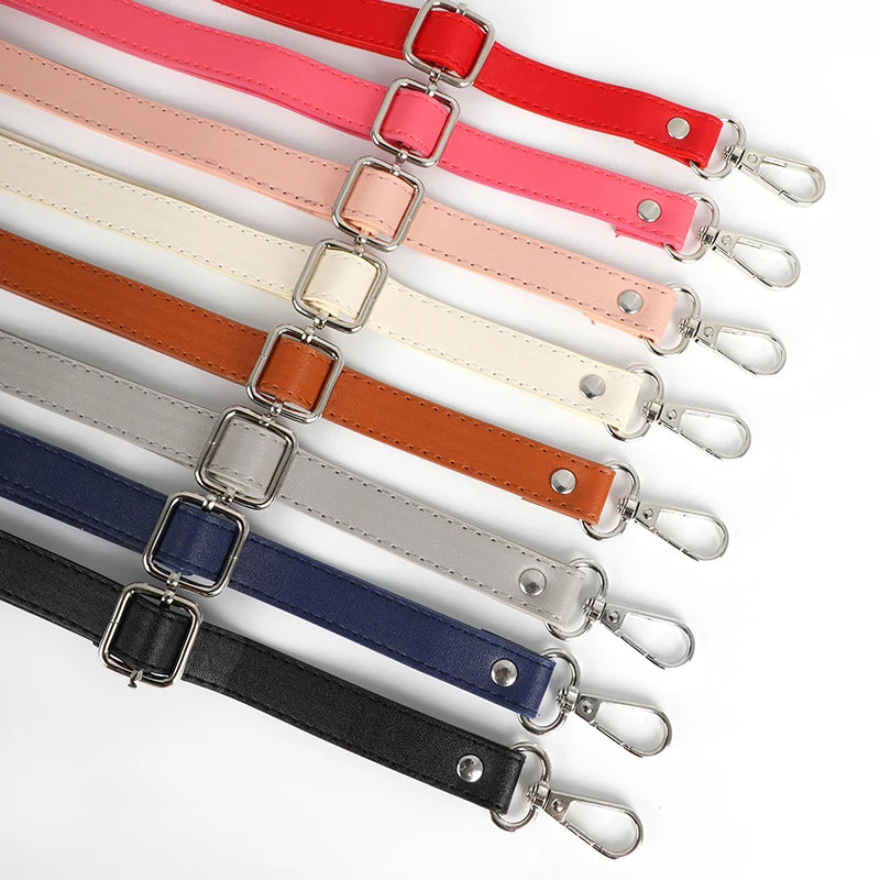 Wholesale Bag Strap For Crossbody Mini Bag Shoulder Strap 130cm Bag Belt Accessories PU Solid Color Handles For Women's Bags Hot