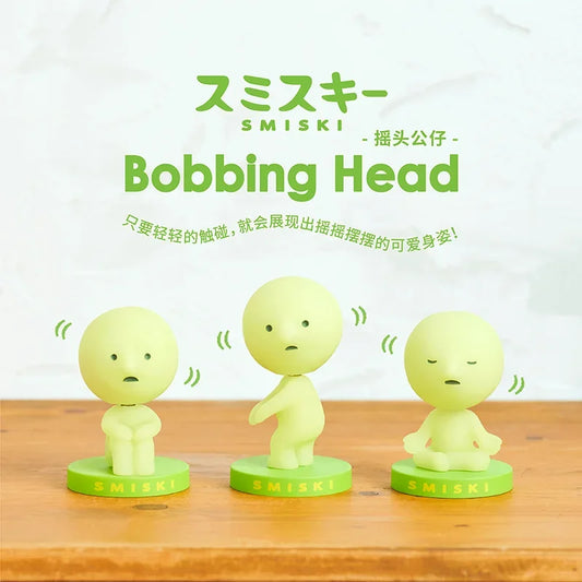 Sonny Angel SMISKI Blind Box Bobbing Head Noctilucent Cute Doll Surprise Box Mini Figure Desk Decoration Ornament Girls Gift Toy