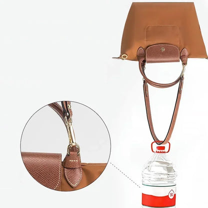 Bag Shoulder Strap For Longchamp Short Handle Bag Adjustable Free Punching Modified Messenger Strap Real Leather Shoulder Strap