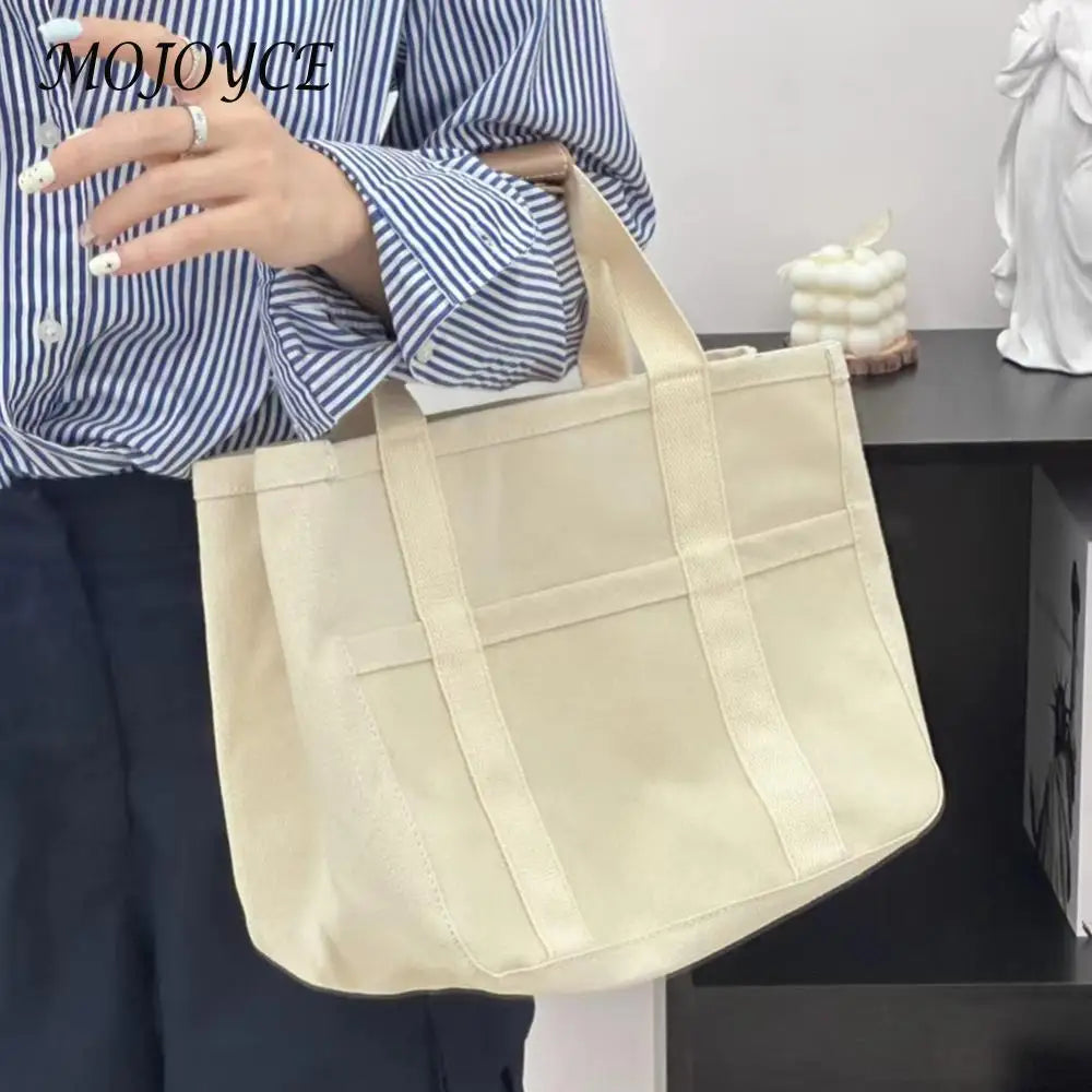 Women Large Capacity Bag with Adjustable Strap Canvas Bag Versatile Shoulder Bag Tote Bag for Shopping Work Daily Use Tote Purse