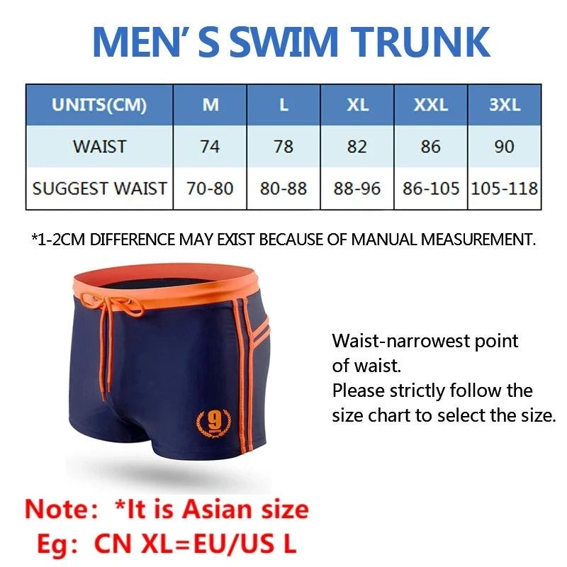 Hot Swimwear Mens Breathable Swimsuits Man Swim Trunks Boxer Briefs Sunga Swim Suits Maillot De Bain Beach Shorts