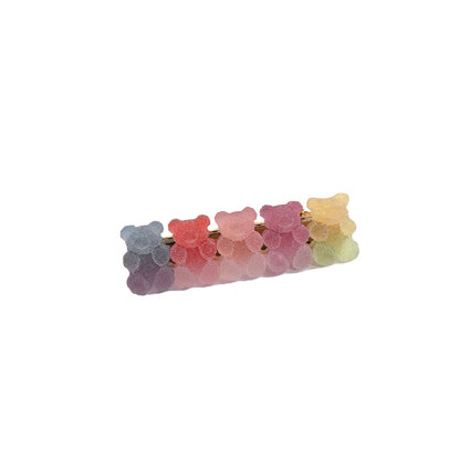 Marshmallow Gradient Bear Headdress New Cartoon Cute Girl Side Clip Sweet Bangs Hairpin Hair Accessories Female