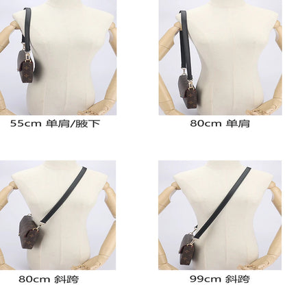 55-99CM Genuine Leather Bag Strap With Silver Gold Black Hardware Shoulder Strap Handbag Strap Bag Belt Handbag Accessories